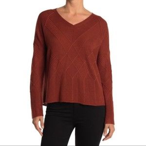 SMARTWOOL Cable Knit V-Neck Sweater